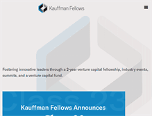 Tablet Screenshot of kauffmanfellows.org